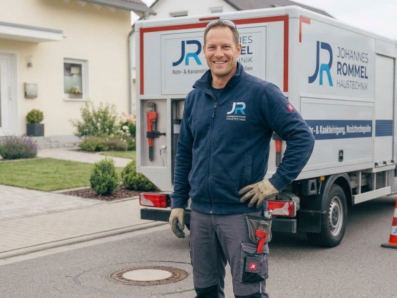 Johannes Rommel Haustechnik - Mitarbeiter lächelt freundlich